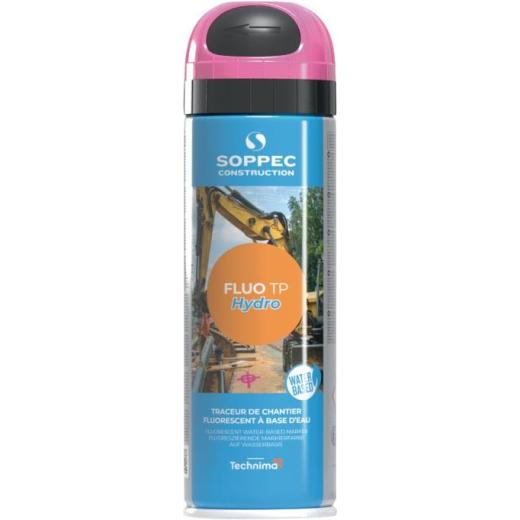Baustellenmarkierspray Fluo TP Hydro neonpink 500ml Spraydose SOPPEC | 12 Stück