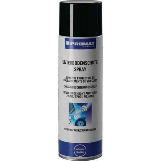 Unterbodenschutz-Spray schwarz 500 ml Spraydose PROMAT CHEMICALS | 12 Stück
