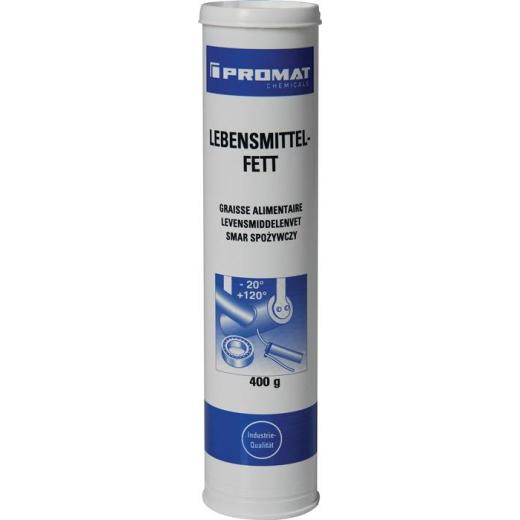 Lebensmittelfett NSF-H1 naturfarben,hell 400g Kartusche PROMAT chemicals | 12 Stück