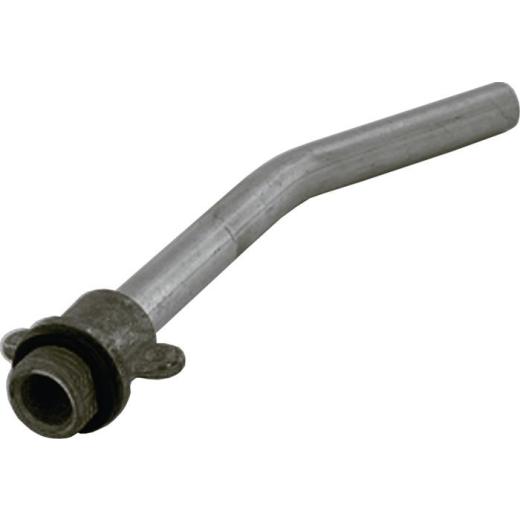 Düsenrohr m.Flügelschraube Länge250mm 45Grad geb.(Alu) M15x1,5 REILANG