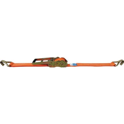 Zurrgurt DIN EN 12195-2 L.6m B.50mm Getriebezugratsche+Spitzh.