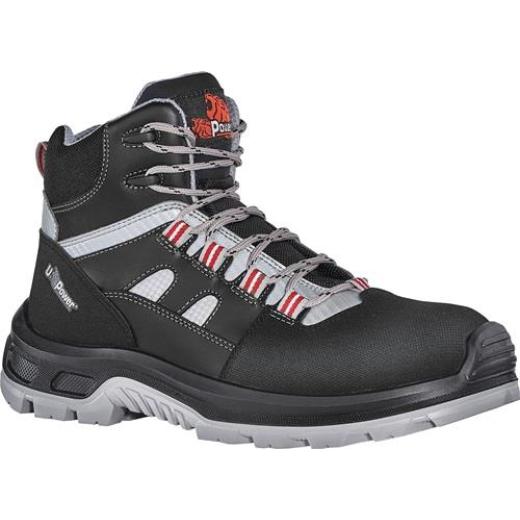 Sicherheitsstiefel Cross Gr.41 schwarz/grau/rot S3 SRC EN20345 Leder U.POWER