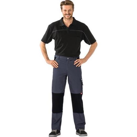 Bundhose Canvas 320 Gr.56 grau/schwarz PLANAM