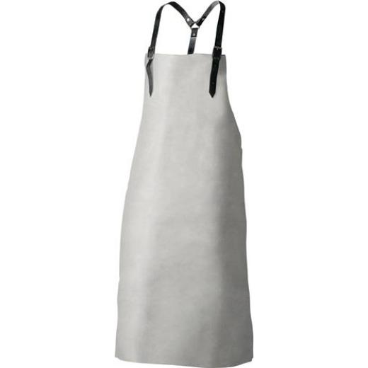 Brustlatzschürze Knut L.ca.100xB.ca.80cm grau Spaltleder FELDTMANN