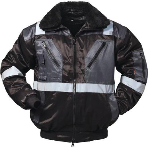 Kombipilotenjacke 4 in 1 Kirkenes Gr.XL schwarz/grau NORWAY