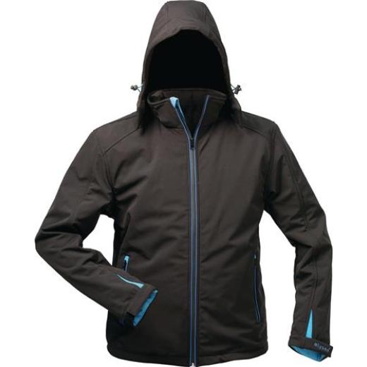 Wintersoftshelljacke Uranos Gr.XXXL schwarz/blau ELYSEE