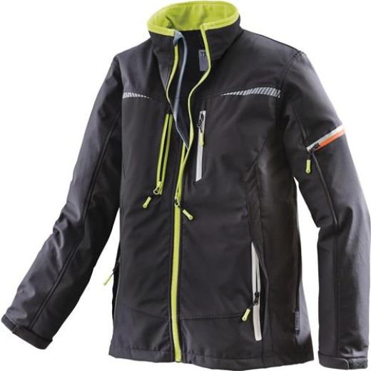 Softshelljacke Terrax Workwear Gr.L schwarz/limette TERRAX