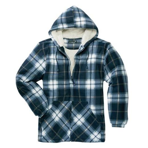 Thermojacke Vancouver Gr.XXL blau/beige-kariert SCHEIBLER