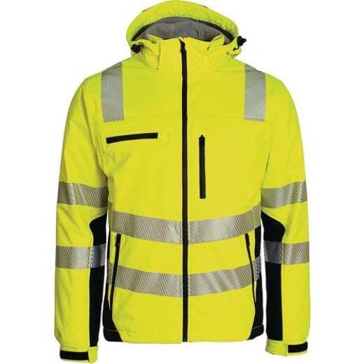 Winter-Warnschutzsoftshelljacke Gr.XXXL gelb-schwarz PREVENT TRENDLINE