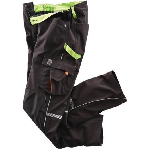 Softshellhose Terrax Workwear Gr.58 schwarz/limette TERRAX