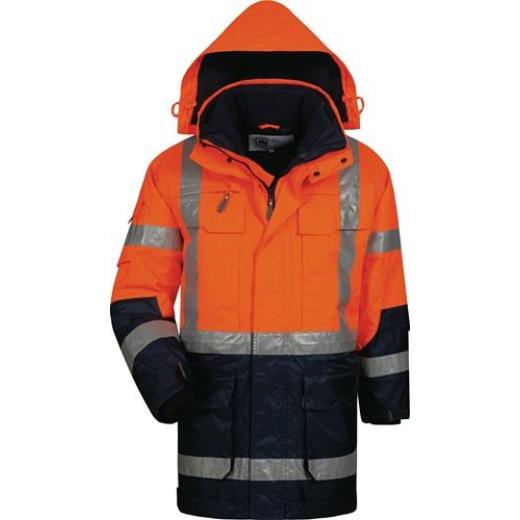 Warnschutzparka Wallace Gr.M orange/marine ELYSEE