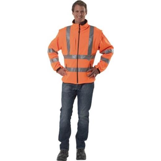 Warnschutz-Softshelljacke Gr.XL orange PREVENT