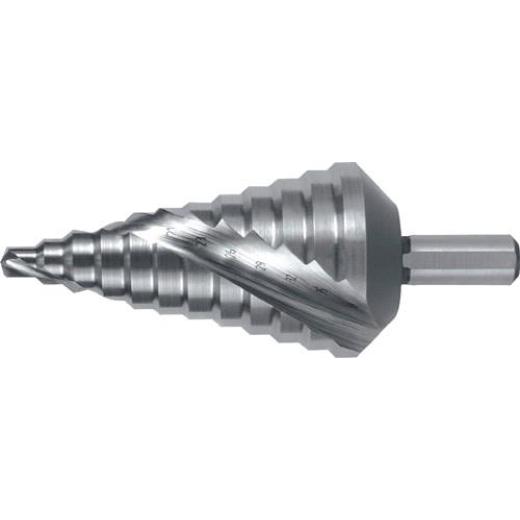 Stufenbohrer Bohrber.6-38mm HSS Spiralnut Z.2 Stufen 12 RUKO