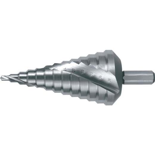 Stufenbohrer Bohrber.4-39mm HSS-Co5 Spiralnut Z.2 Stufen 12 RUKO