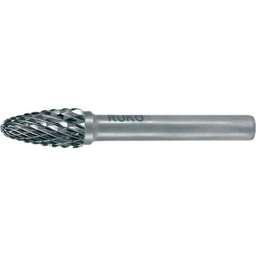 Frässtift RBF D.12mm Kopf-L.25mm Schaft-D.6mm HM Blank Verz.KVZ 4 RUKO