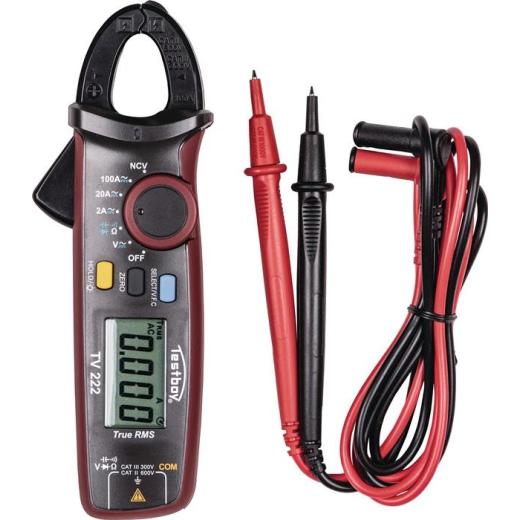 Zangenamperemeter TV 222 b.100 A AC/DC,bis 600V AC/DC CAT III 300V CAT II 600V