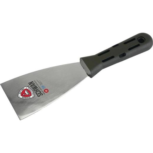 Malerspachtel B.60mm pol.Kunststoffheft rostfr.Stahl SCHWAN | 12 Stück