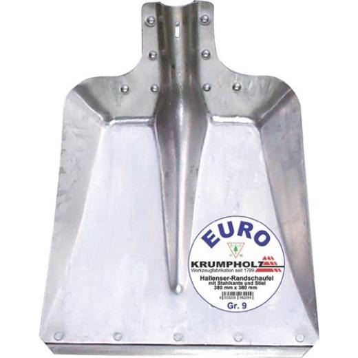 Hallenser Randschaufel FAVORIT Gr.9 380x380mm Aluminiumblech KRUMPHOLZ | 10 Stück