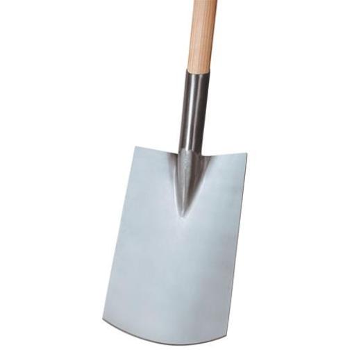 Rohrdüllspaten Gärtner Form Blattmaß 290x180mm Gr.2 m.T-Stiel 850mm 1830g IDEAL | 5 Stück