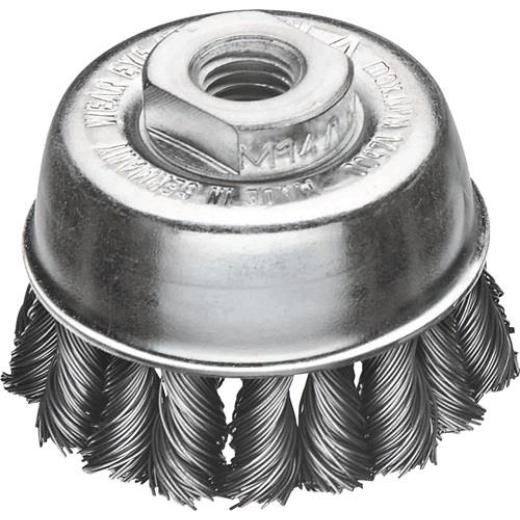 Topfbürste D.65mm M14 Drahtstärke 0,5mm STA Wechselzopf 12500min-¹ LESSMANN