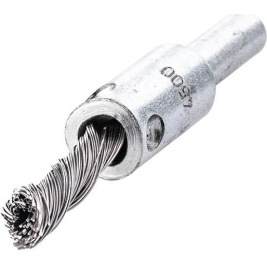 Pinselbürste D.10mm Schaft 6mm Drahtstärke 0,35mm STA 4500min-¹ LESSMANN