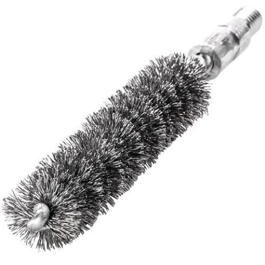 Rohrbürste L.115mm D.10mm VA-Stahldraht gewellt Besatz-L.80mm LESSMANN
