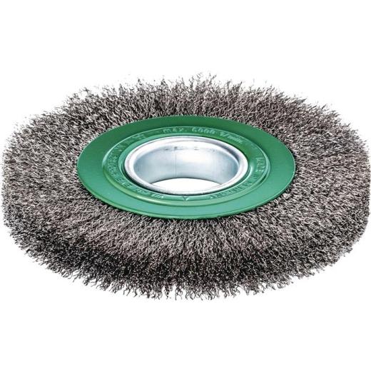 Rundbürste D.150mm Drahtstärke 0,30mm VA gewellt 23-25mm 6000min-¹ 1 LESSMANN