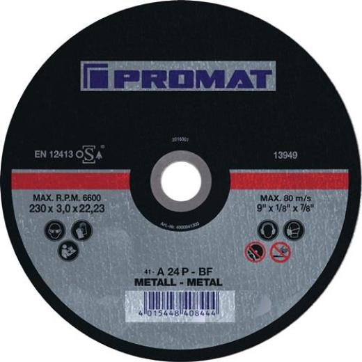 Trennscheibe D230x3mm ger.STA Bohr.22,23mm TECWERK | 25 Stück