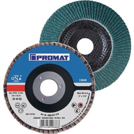 Fächerscheibe D.115mm K.80 kon.INOX ZK PROMAT | 10 Stück