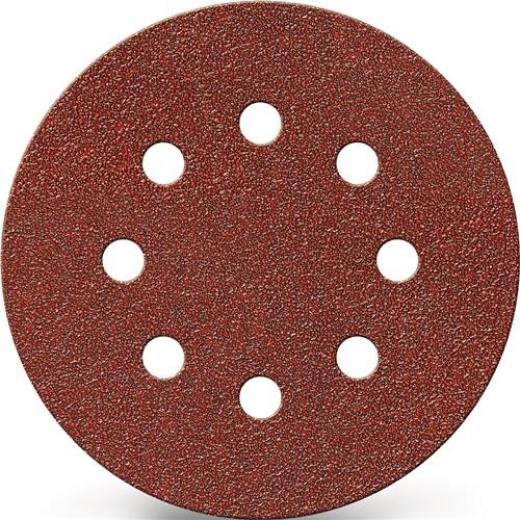 Haftschleifscheibe GLS 5 125mm K.240 f.HO/Metall Korund Lochanzahl 8 TECWERK | 25 Stück