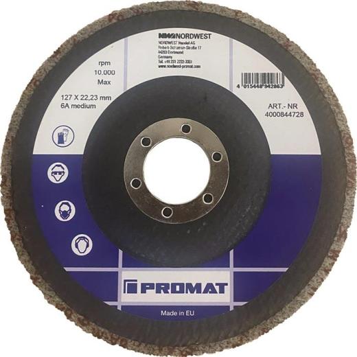 Vlies-Kompaktscheibe BUF002 D.115mm Bohrungs-D.22,23mm m.Fiberglasrücken anth.