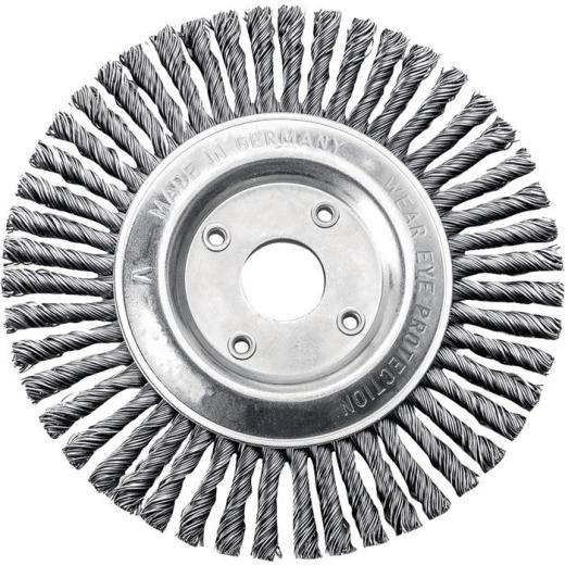 Rundbürste D.125mm Bohr.Drahtstärke 0,5mm STA 6mm 15000min-¹ LESSMANN