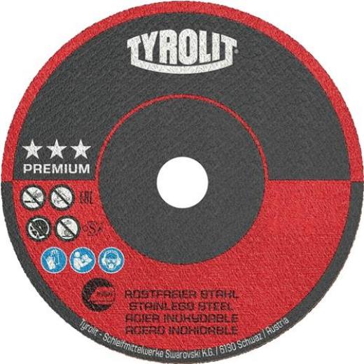Trennscheibe PREMIUM D.50mm Scheibenstärke 1mm ger.Bohr.10mm TYROLIT | 25 Stück