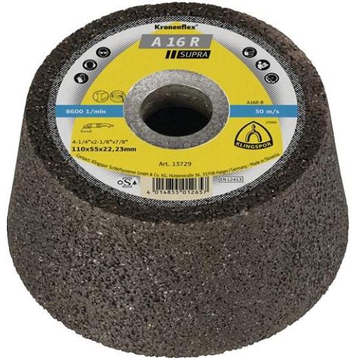 Schleiftopf C30 R 110/55mm Stein/Beton (Guss bedingt) 30 Bohr.22,23mm KLINGSPOR