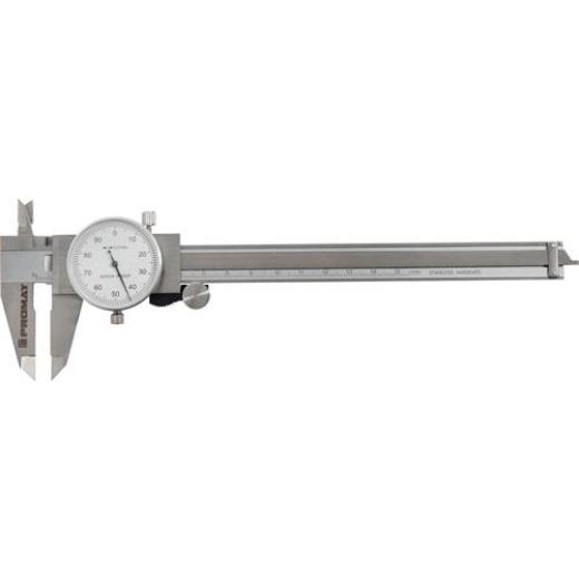 Uhrmessschieber DIN 862 150mm Zeigerumdr.1mm PROMAT