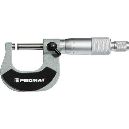 Bügelmessschraube DIN 863/1 25-50mm Spindel-D.6,5mm PROMAT