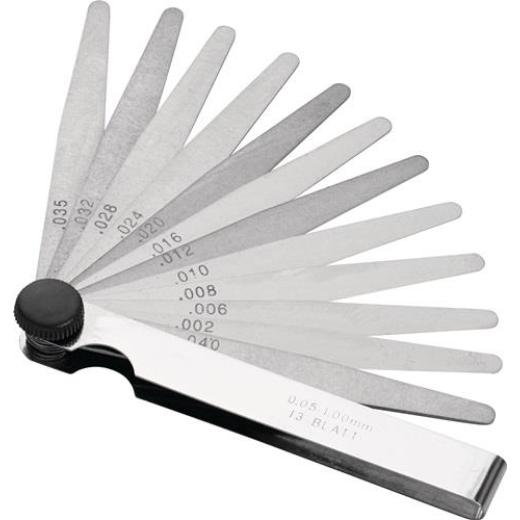 Fühlerlehre Blatt-St.0,05-1,0mm STA L.100mm Bl.13 St.PROMAT