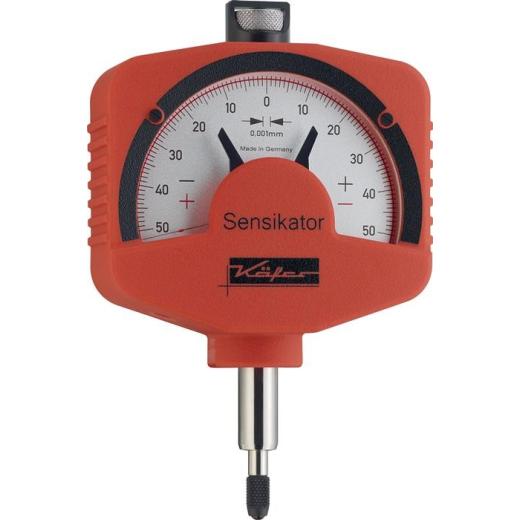 Feinzeiger Sensikator 0,1mm Abl.0,001mm m.Stoßschutz m.Prüfprotokoll KÄFER