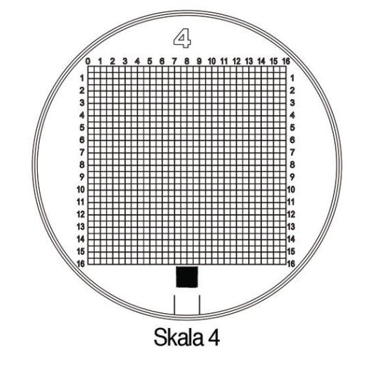 Standlupe Tech-Line Vergr. 8x Vario Skala 1,2,3,4,5 6tlg. Schweizer