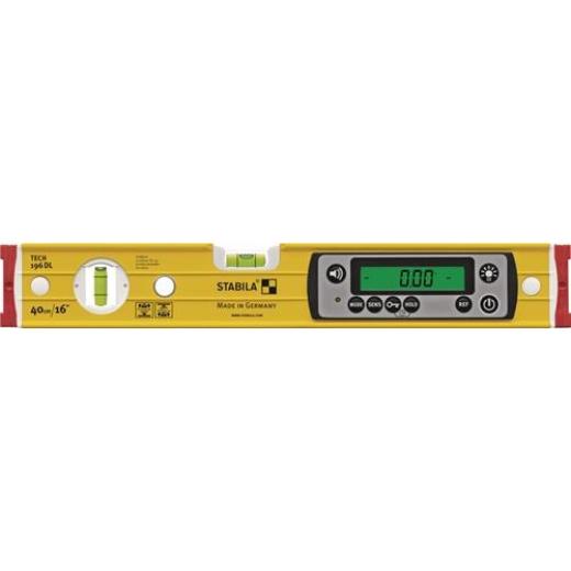 Elektronikwasserwaage TECH 196 DL 40cm Alu.gelb ± 0,5 mm/m ± 0,5 mm/m STABILA
