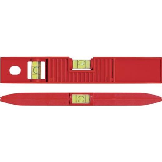 Wasserwaage TORPEDO 25cm ABS rot ± 1mm/m m.Magnet BMI