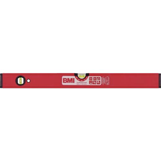 Wasserwaage SUPERSTAR 30cm Alu.rot ± 0,5 mm/m BMI