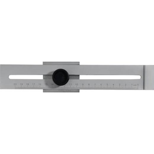 Streichmaß 250mm m.flachem Schieber INOX PROMAT