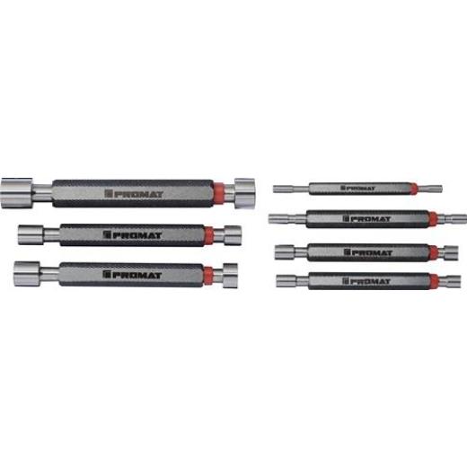 Grenzlehrdornsatz H7 je 1 St. 3,4,5,6,8,10,12mm m. Gut- u. Ausschussseite PROMAT