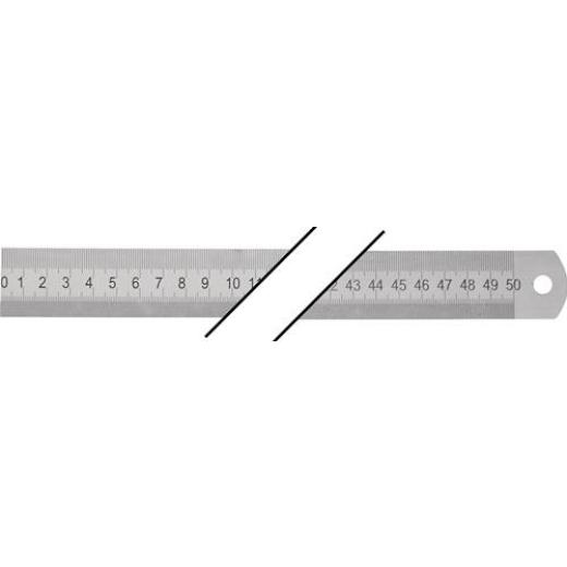 Stahlmaßstab L.500mm rostfr.Stahl biegsam Teilung A=mm/mm PROMAT