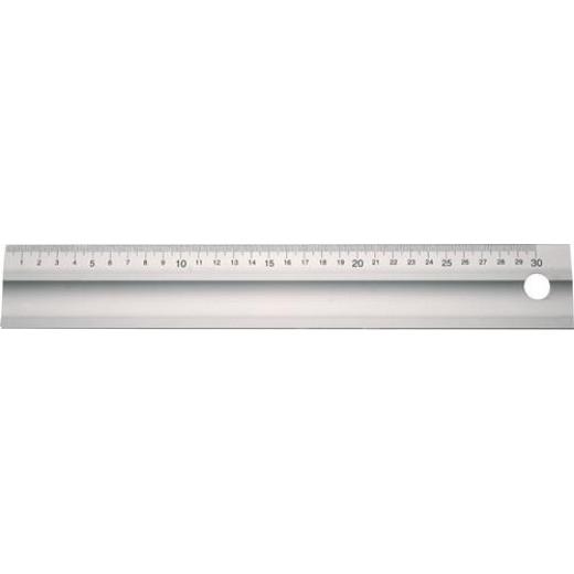 Lineal L.300mm Alu.m.Griffmulde Q.50x5mm PROMAT