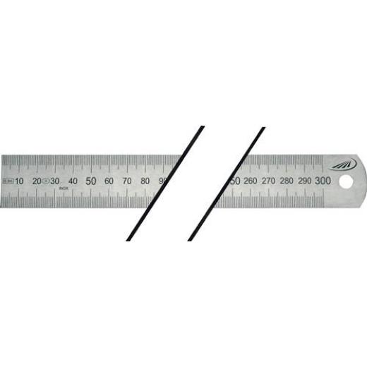 Stahlmaßstab L.1000mm rostfr.Stahl biegsam Teilung A=mm/mm H.PREISSER