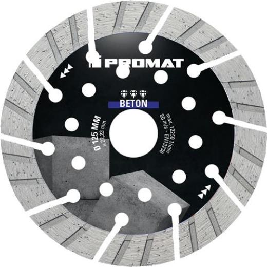 Diamanttrennscheibe Univ.BETON PRO D.125mm Bohr.22,23mm Seg.-H.15mm Seg.-S.2,4mm