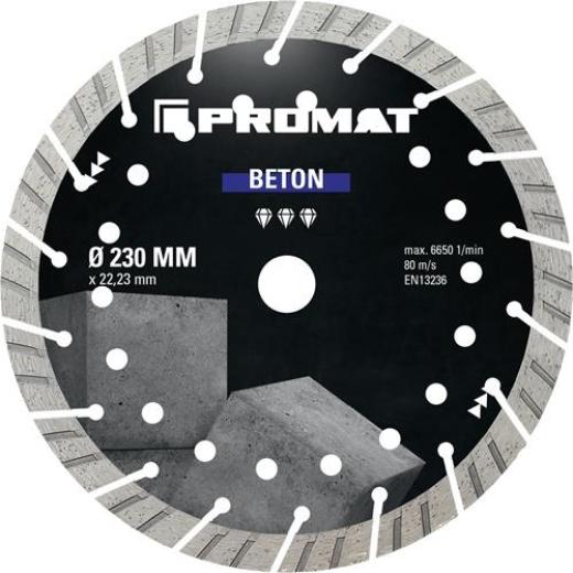 Diamanttrennscheibe Univ.BETON PRO D.230mm Bohr.22,23mm Seg.-H.15mm Seg.-S.2,8mm