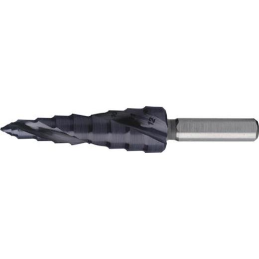 Stufenbohrer ULTIMATECUT Bohrber.5-12mm HSS RUnaTEC Spiralnut Z.2 Stufen 8 RUKO